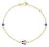 Immagine di Bracciale Farfalla oro giallo 9k e smalto | 14+2 cm 