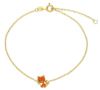 Imagen de Pulsera Gato oro amarillo 9k y esmalte | 16+3 cm