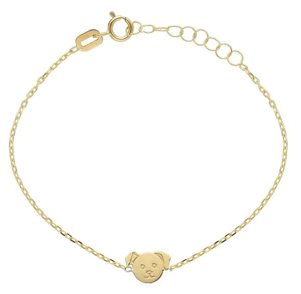 Imagen de Pulsera Perrito oro amarillo 18k | 12+2 cm