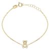 Picture of 18k yellow gold Teddy Bear Bracelet | 12+2 cm