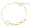 Immagine di Bracciale 4 Stelle oro giallo 18k | 14 cm 