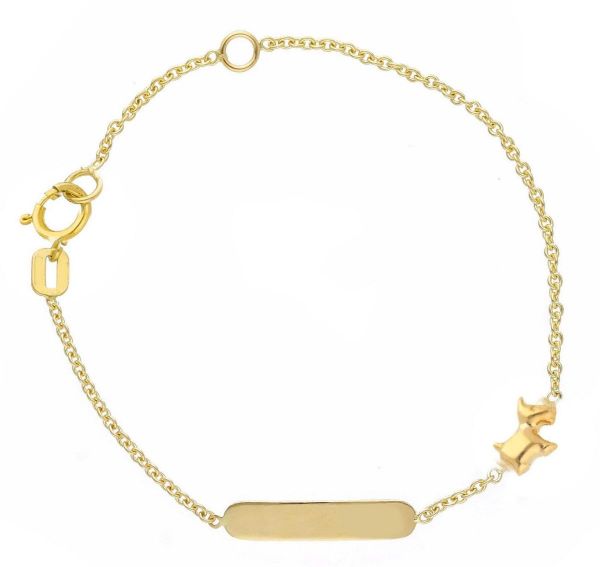 Immagine di Bracciale Cagnolino oro giallo 18k | 14 cm 