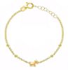 Imagen de Pulsera Perrito oro amarillo 18k | 14 cm