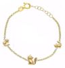 Immagine di Bracciale Gatti oro giallo 18k | 14 cm 