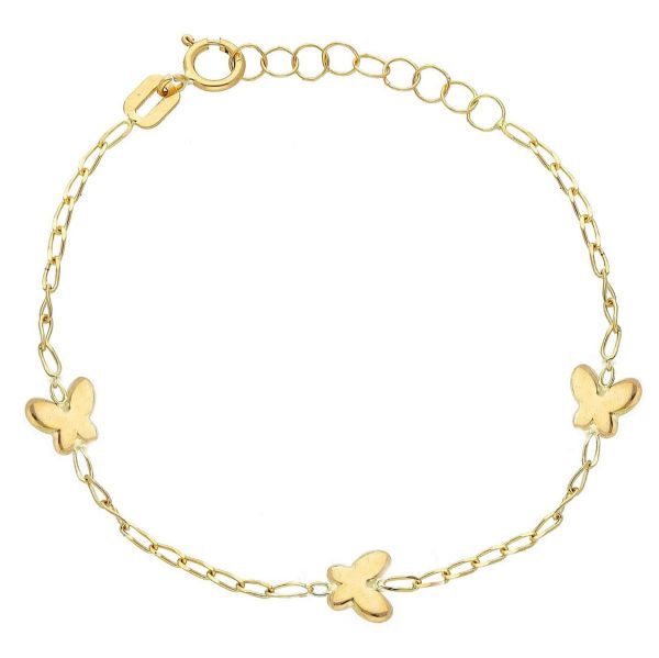 Immagine di Bracciale Farfalla oro giallo 18k | 14,5 cm 