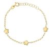 Immagine di Bracciale Fiori oro giallo 18k | 14,5 cm 