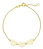 Immagine di Bracciale Cuore e Lucchetto oro giallo 18k | 16 cm 