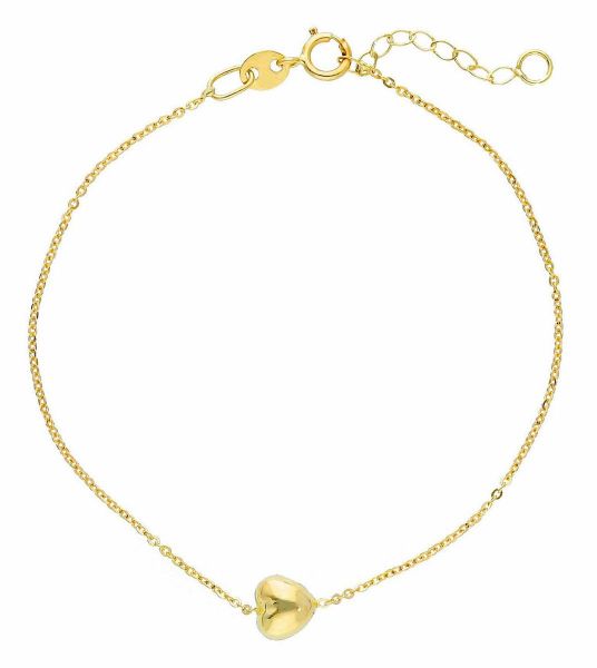Immagine di Bracciale Cuore oro giallo 18k | 16 cm 