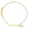 Immagine di Bracciale Delfino oro bicolor 18k | 16 cm