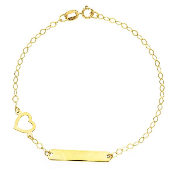 Immagine di Bracciale Cuore oro giallo 18k | 16,5 cm 