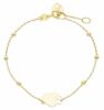 Imagen de Pulsera Corazón y esferas oro amarillo 9k | 16+2 cm