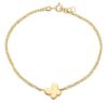 Immagine di Bracciale Farfalla oro massiccio giallo 18k | 17+1 cm 