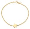 Imagen de Pulsera Estrella oro amarillo macizo 18k | 17+1 cm