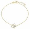 Imagen de Pulsera Flor de hilo oro amarillo 9k | 17+2 cm