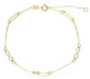 Picture of 9k yellow gold Infinity symbols Bracelet | 17+2 cm