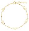 Imagen de Pulsera Mariposas y esferas oro amarillo 9k | 17+3 cm