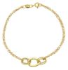 Imagen de Pulsera ultraligera de mujer oro amarillo 18k | 18 cm