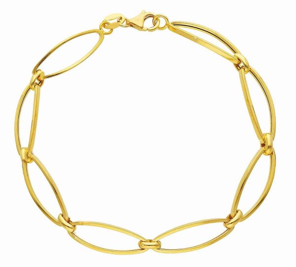 Immagine di Bracciale da donna ultraleggero oro giallo 18k | 18 cm 