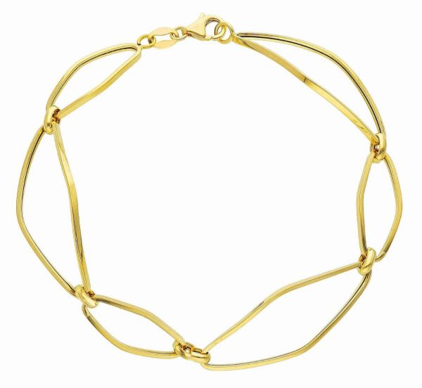 Imagen de Pulsera ultraligera de mujer oro amarillo 18k | 18 cm