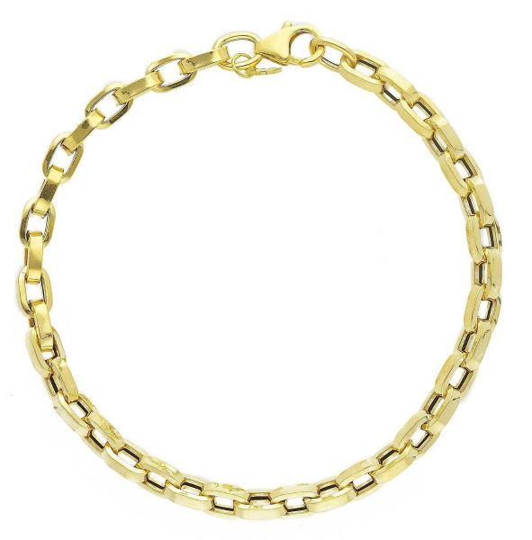 Bracciale Donna Oro 9K (375) – 19 Cm, Design Semplice, Confezione Regalo Di Lusso - 2
