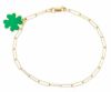 Immagine di Bracciale Quadrifoglio oro giallo 18k | 18 cm 