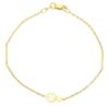 Immagine di Bracciale Quadrifoglio oro giallo 9k | 18 cm 