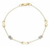 Picture of 18k bicolor gold Infinity Bracelet | 18 cm