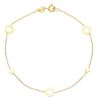 Imagen de Pulsera Estrellas oro amarillo 9k | 18 cm
