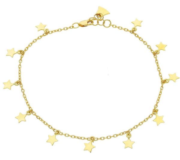 Immagine di Bracciale 11 Stelle oro giallo 18k | 18,5 cm 
