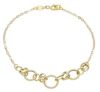 Imagen de Pulsera ultraligera de mujer oro amarillo 18k | 19 cm