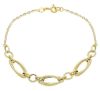 Imagen de Pulsera ultraligera de mujer oro amarillo 18k | 19 cm