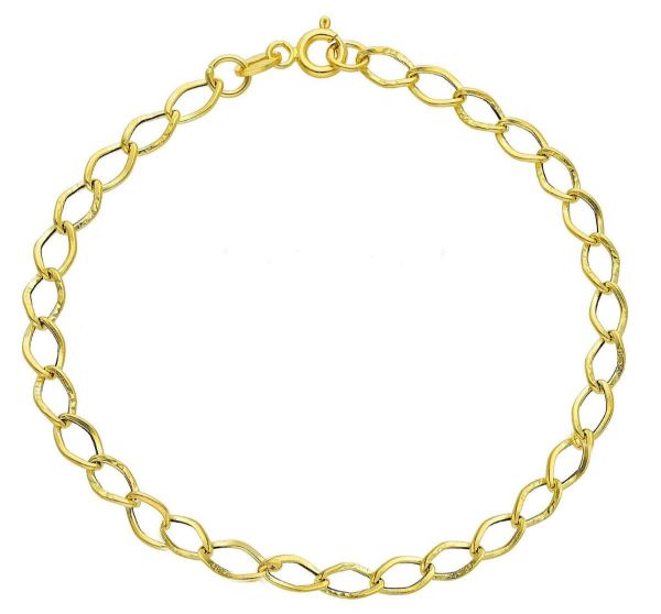 Imagen de Pulsera ultraligera de mujer oro amarillo 18k | 19 cm