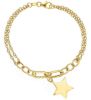 Imagen de Pulsera Estrella charm oro amarillo 18k | 19 cm