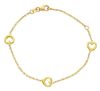 Immagine di Bracciale Cuore a filo oro giallo 18k | 15+3 cm