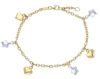 Immagine di Bracciale Cuore e Stella oro bicolor 18k