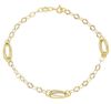 Imagen de Pulsera ultraligera de mujer oro amarillo 18k | 20 cm