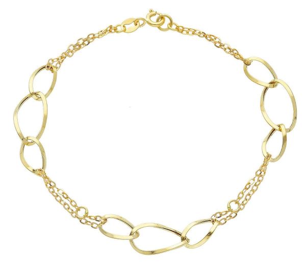 Imagen de Pulsera ultraligera de mujer oro amarillo 18k
