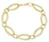 Imagen de Pulsera ultraligera de mujer oro amarillo 18k | 21 cm