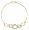 Picture of 18k bicolor gold women's Bracelet | Ultralight | 20 cm