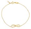 Picture of 18k yellow gold Infinity Bracelet | 17+2 cm