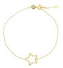 Imagen de Pulsera Estrellas de hilo oro amarillo 18k | 17+2 cm