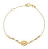 Picture of 18k yellow gold Miraculous Medal Newborn Bracelet | 15 cm