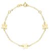 Immagine di Bracciale Farfalle oro giallo 9k | 16 cm 