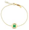 Imagen de Pulsera Trébol de cuatro hojas Luck oro amarillo 18k | 16+2 cm