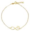 Immagine di Bracciale simbolo Infinito oro giallo 9k | 17 cm 