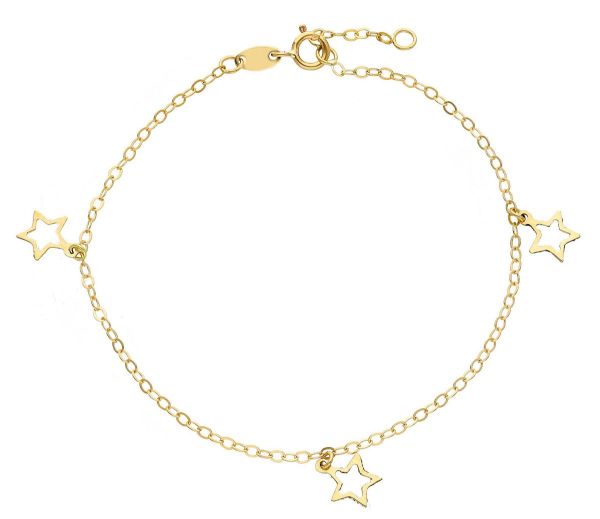 Immagine di Bracciale Stella oro giallo 18k | 17+2 cm 
