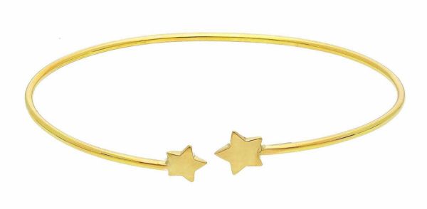 Immagine di Bracciale Stella piccola / grande oro giallo 18k | Diam 6 cm