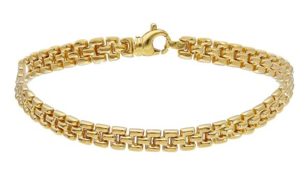 Imagen de Pulsera malla Cartier Panthère oro amarillo 18k | 18 cm