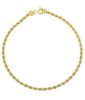 Immagine di Bracciale Corda uomo donna oro giallo 9k | 19 cm 