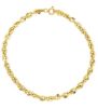 Immagine di Bracciale Corda uomo donna oro giallo 9k | 19 cm 
